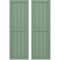 Ekena Millwork Americraft 5-Board Exterior Wood 2 Equal Panel Framed Board-n-Batten Shutters, ARW101BF518X60TGH, PR ARW101BF518X60TGH - alternate 1